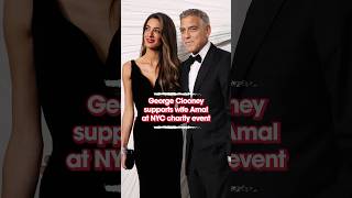 George Clooney supports wife Amal at NYC charity event [upl. by Yeh]