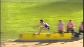 Triple Jump World Record Slow Motion Jonathan Edwards 1829 [upl. by Diehl]