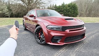 NEW Dodge Charger SRT Hellcat Widebody Start Up Exhaust Walkaround POV Test Drive and Review [upl. by Ejrog961]