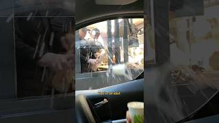 Has a McDonald’s employee ever chucked a drink at you 🤣 shortvideo comedyprank mcdonalds [upl. by Fanestil]