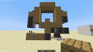 How to make a 3x3 Piston door in minecraft [upl. by Enytsirk]