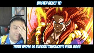 Buster Reacts to DotoDoya  Three Idiots vs Budokai Tenkaichis Final Boss [upl. by Llertnahs]