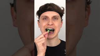 Green Candy vs Face Mask ASMR [upl. by Joelly72]