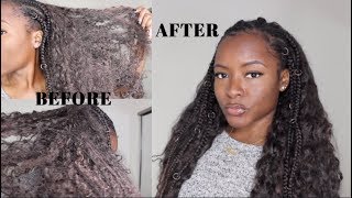 HOW TO REFRESH SYNTHETIC HAIR CURLS EASY  increesemypiece [upl. by Mclaurin]