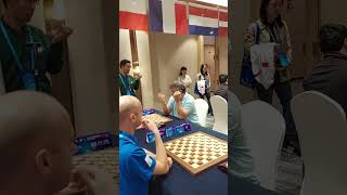 First rond World championship Blitz Lishui China Schwarzman speaks [upl. by Trow]