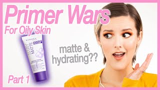 Rimmel London Stay Matte Makeup Primer  Primer Wars  Oily Skin Drugstore Edition [upl. by Etam513]