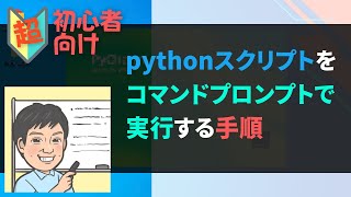 【超初心者向け】pythonスクリプトをコマンドプロンプトで実行する手順 [upl. by Lanahtan712]