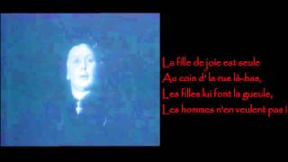 Edith Piaf  Laccordéoniste  Lyrics [upl. by Seyler214]