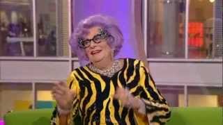 Dame Edna on The One Show  21st March 2013 farewell tour interview [upl. by Hgieleak]