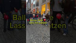 Ballon Date 🎈 Wer bleibt bis zum Ende 😂 straßenumfrage ballon shorts [upl. by Lemraj]