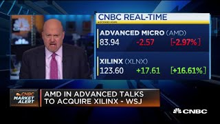 Jim Cramer on why he thinks Xilinx may not be ready to sell to AMD [upl. by Adnara847]