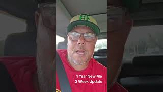 1 year new me challenge 2 week update weightloss quitsmokingnow soberlifestyle [upl. by Akimik]