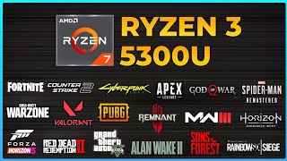 Ryzen 3 5300U Vega 6   Test in 14 Games in 2024 [upl. by Ahsienek]