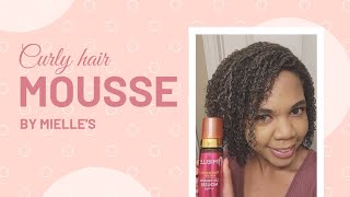 Trying Mielles curly hair mousse [upl. by Ylyl]