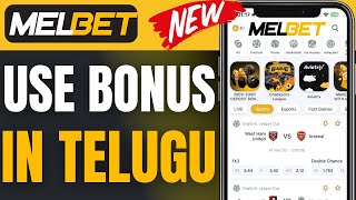 How To Use Bonus In Melbet In Telugu 2024 [upl. by Jez974]