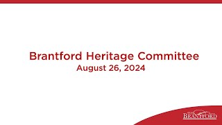 Brantford Heritage Committee [upl. by Kassaraba]