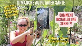 Comment installer une serre  potager jardinage garden gardening serre [upl. by Yrellam]