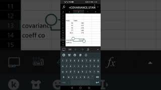 Calcul Covariance Excel [upl. by Aeki]