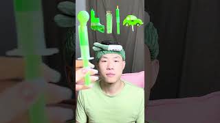 🥝🧃💚🎧ASMR Greenthemed Mukbang  Perfect for Sleepimmersive asmr asmrsounds funny [upl. by Astera621]