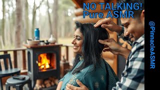 Ultimate ASMR Indian Head Massage amp Epic Haircut WOW [upl. by Ahsenak]