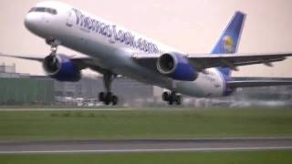 25 Takeoffs in 15 Minutes at Manchester Airport [upl. by Midian854]