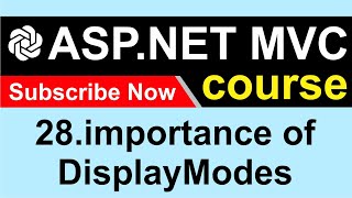 28 Explain the importance of DisplayModes  ASP NET MVC 5  CodeGPT [upl. by Soracco]