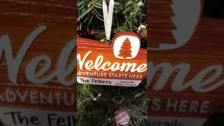 Personalized National Park Sign  Adventure Starts Here Christmas Ornament [upl. by Cordeelia517]