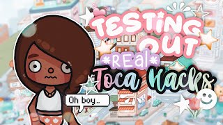 Testing out real Toca Hacks 🤭💓 with voice 🎙️ Toca Boca Life World 🌍 [upl. by Daphna]