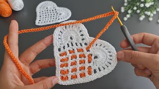 💰I made 150 in one day and I sold them all Super best crochet EASY CROCHET LOVE HEART KNİTTİNG [upl. by Kevon]