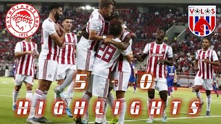 OLYMPIAKOS vs VOLOS HIGHLIGHTS AND GOALS [upl. by Nolrah622]