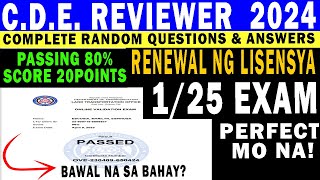 2024  CDE Validation Exam Complete Random Question and Answers  cde exam lto reviewer 2023 [upl. by Anoiuq91]