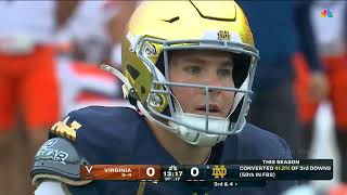 NOTRE DAME vs VIRGINIA College Football Game Full Highlights 2024 [upl. by Euqina]