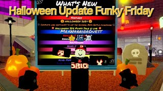 Roblox Funky Friday UPDATE HALLOWEEN FNF 【 roblox fnfroblox robloxhalloween 】 [upl. by Repsac]