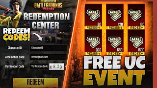 Pubg Today New Working Redeem Code  Get Free 8100 UC For Everyone PUBG  Today New Redeem Code Pubg [upl. by Arde586]