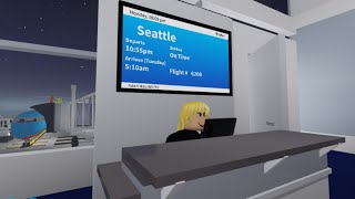 RexAir Robloxia To Seattle Flight 6200 Crj 200 [upl. by Adnuhser]