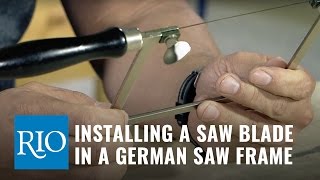 How To Install A Saw Blade In A Jewelers HandSaw Frame [upl. by Holden536]