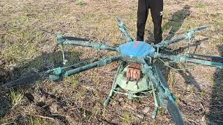 Agri Drone Sprayer Drone machine Agricultural Fertilizer Sprayer [upl. by Itsirk]