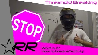 Racing Basics How to Stop Faster Threshold Braking [upl. by Georgianne]