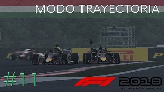 F1 2018 Modo Trayectoria  TRENECITO EN EL HUNGARORING  11 [upl. by Renruojos]