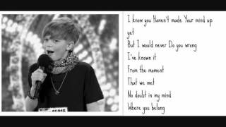 Ronan Parke make you feel my love Lyrics britains got talent semifinal [upl. by Ofori]