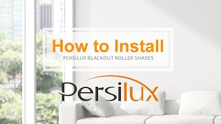 How to Install Persilux Roller Shades in 3 Minutes [upl. by Enid351]