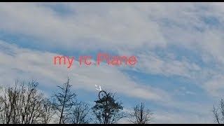 diy rc plane flight  crash  tree [upl. by Ahgem]