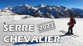 SERRE CHEVALIER 2023  NEW YEARS DAY SKI [upl. by Lorimer]