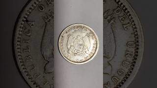 Moneda Plata Uruguay 10 Centésimos 1893 [upl. by Ostler707]