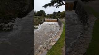 Bradgate park Leicestershire river in flood after storms 21st October 2023 [upl. by Elleinaj996]