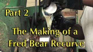 How the Fred Bear Recurve Bow is Made Part 2 [upl. by Idnak]