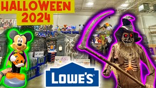 Lowes 2024 Halloween Decor  FULL WALKTHROUGH Of All Animatronics And Inflatables [upl. by Gombosi564]