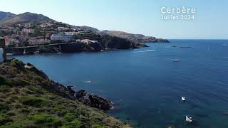 Survol avec le DJI Mini 3 de BanyulssurMer Cerbère et Le Barcarès [upl. by Trilly]