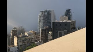 ORIGINAL Beirut Explosion in HD and Slow Motion [upl. by Shelley214]