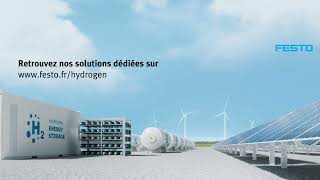 Solutions dautomatisation pour lhydrogène vert  Festo sur le salon Hyvolution [upl. by Abagael]